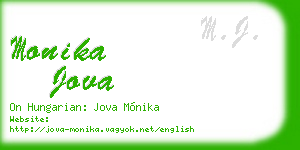monika jova business card