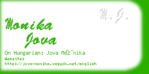 monika jova business card